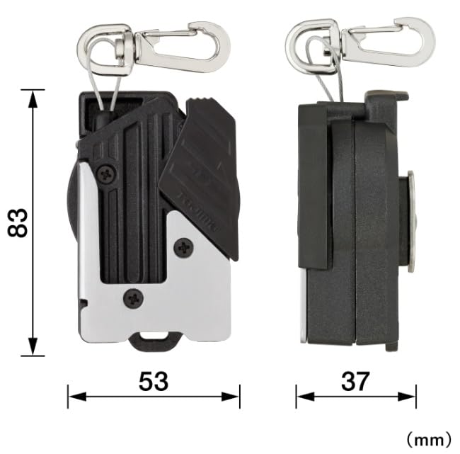 Tajima Safe System Safety Metal Reel Tool Replacement Is Possible with the Safety Automatic Retraction for Easy Aluminum The Rope Stretches To Absorb