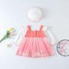 Baby Girl Summer Hanfu Bodysuit: Lightweight Ancient Costume Diaper Cover Jumpsuit Princess Dress Tang Suit