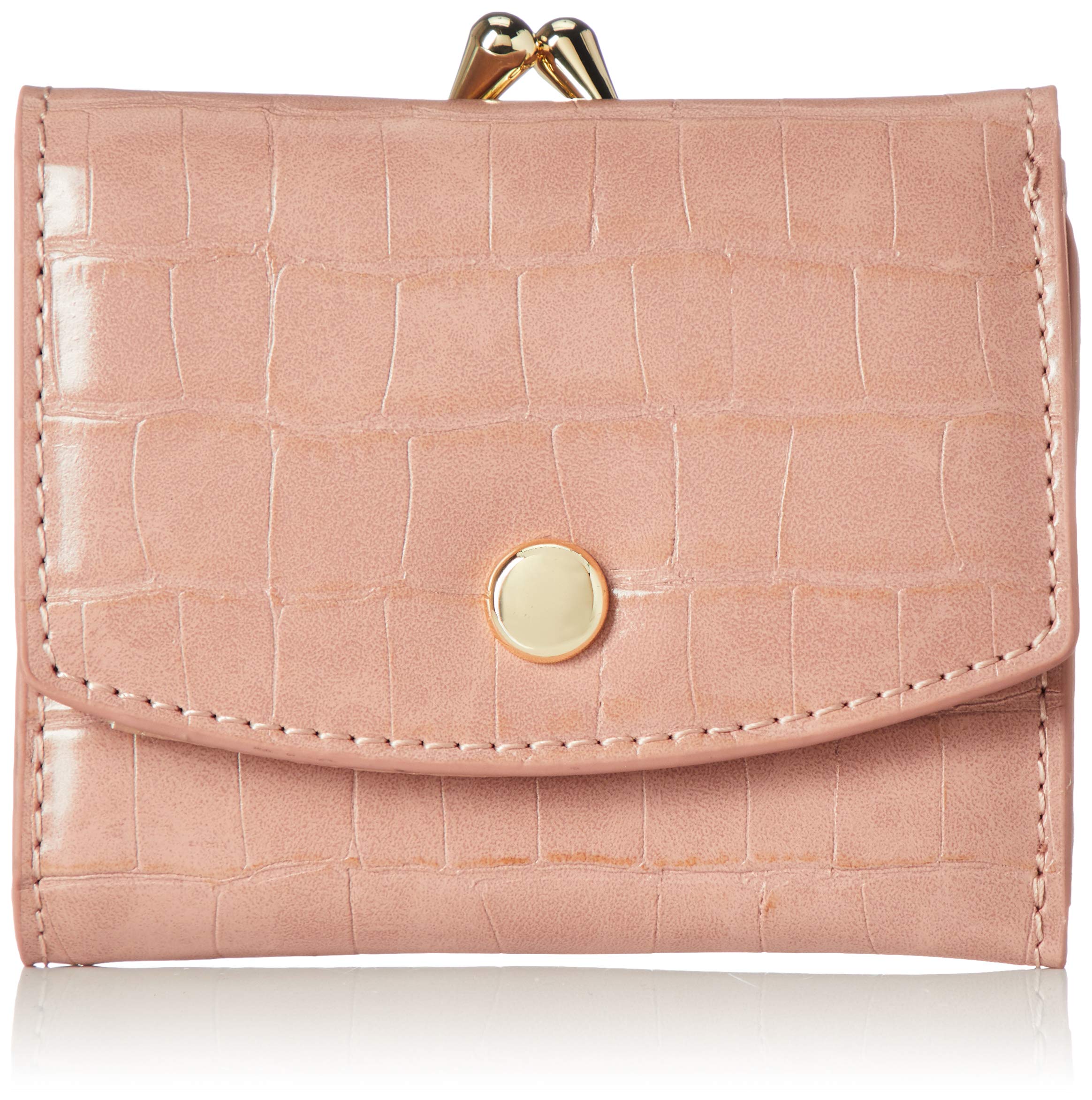 wallet Crocodile embossed coin purse wallet Beige [Legato Largo] Tri-fold LJ-G0841 tri-fold бежевый