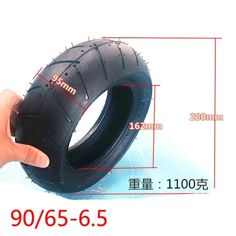 11 Inch 90/65-6.5 Front Vacuum Tire 110/50-6.5 Rear Thickened Tubeless Tyre for Mini Motorcycle 47-49cc Pocket Dilt Pit Bike