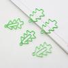 Creative Christmas Tree Paper Clips - Green Metal Binder Clips for Office Stationery and File Organization