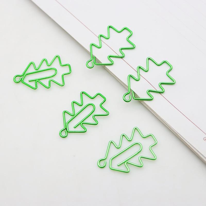 Creative Christmas Tree Paper Clips - Green Metal Binder Clips for Office Stationery and File Organization