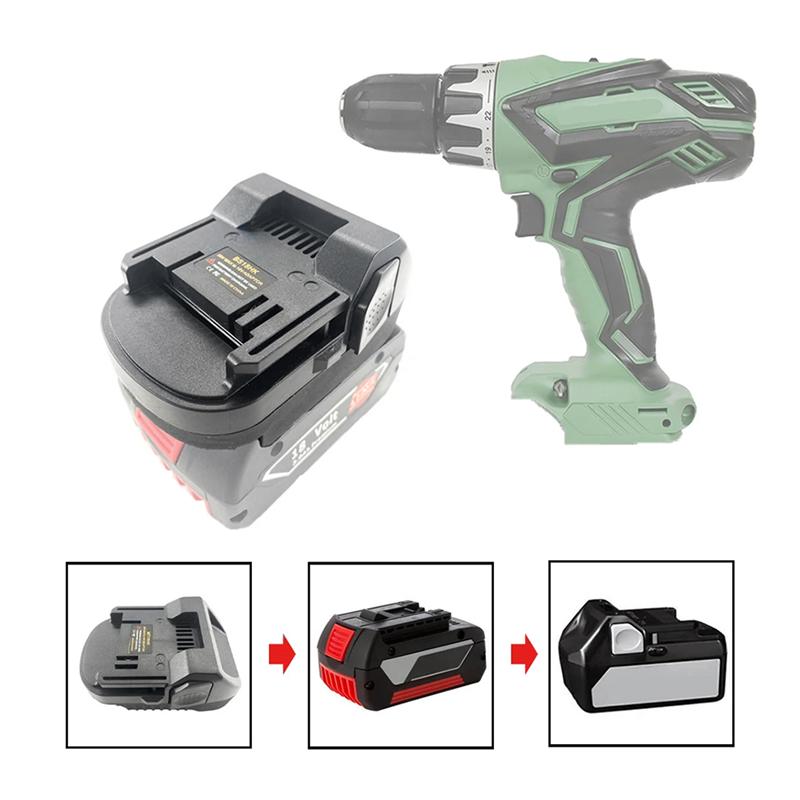 A96I-For  Convert To Hitachi / Hikoki 18V Li- Battery Power Tool Battery Adapter Converter BS18HK BAT622 BAT618 Easy Ins