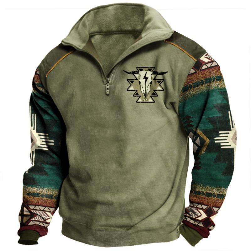 Hot selling spring and autumn large size men's lapel sweatshirts outdoor casual sweatshirts