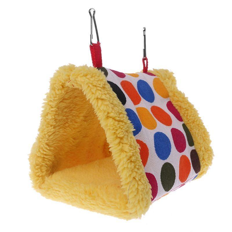 Bird Hanging Hammock for Cage Winter Warm Nest Plush Tent Hideout Parrot Snuggle for Small Birds Sleeping Playing top sale