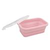 Zusammenklappbarer Silikon-Lebensmittelbehälter Hochtemperaturbeständig Mikrowellengeeignet Lunchbox