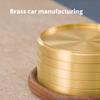 5Pcs Brass Coaster Jewelry Tea Coffee Cup Tray Home Car Keys Storage Trays Home Decoration Heat Insulation Mat Enduring
