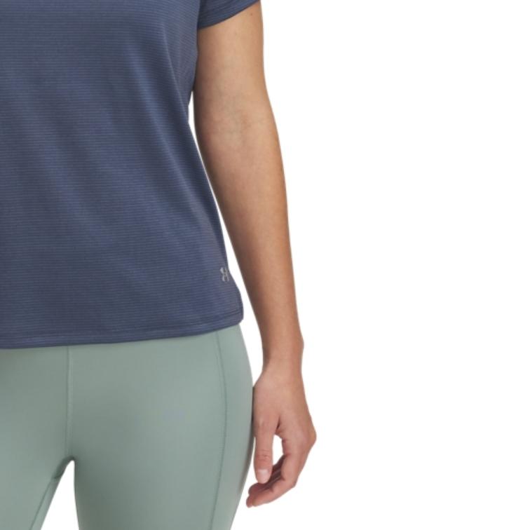 Under Armour Launch Comfortable Fashionable Versatile Short Sleeve Regular T-Shirt Women Tops Blue 1382434-044