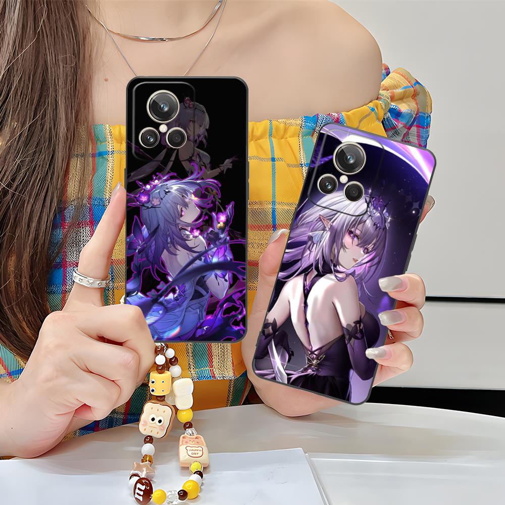 HSR Castorice Matte TPU Mobile Phone Case for Realme GT 8 Neo Pro C75 73 71 C67 65 C55 53 C35 31 C20 15 Colorful Cover