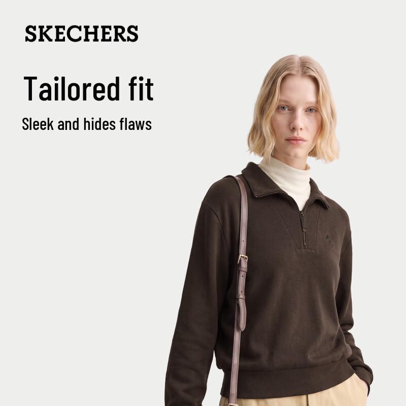 Skechers Women's Half-Zip Stand Collar Sweatshirt