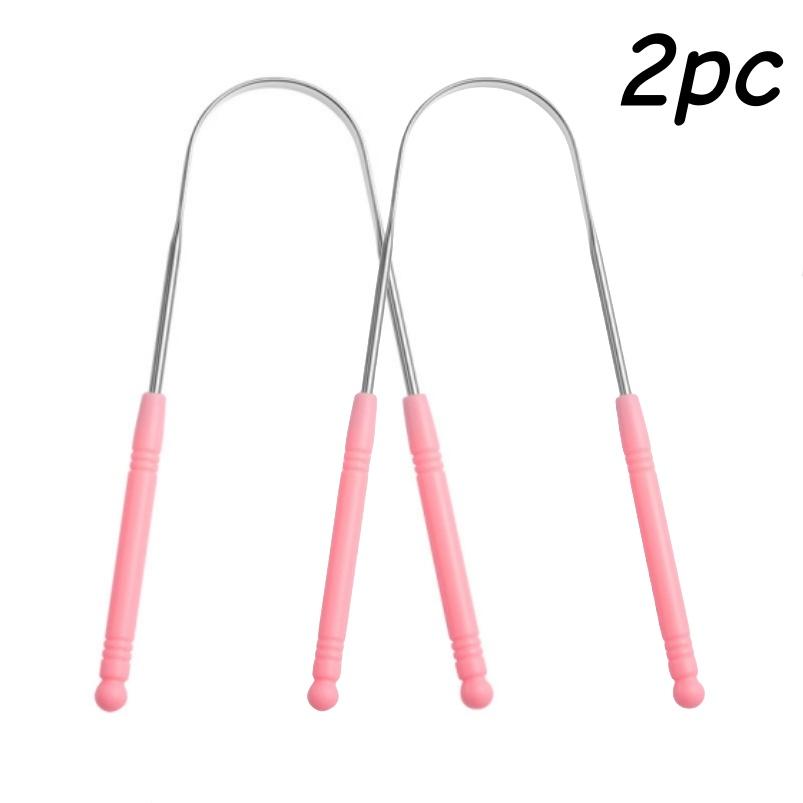 Stainless Steel Tongue Scraper Oral Cleaner For Bad Breath Removal And Oral Hygiene Care Essential Dental Tool