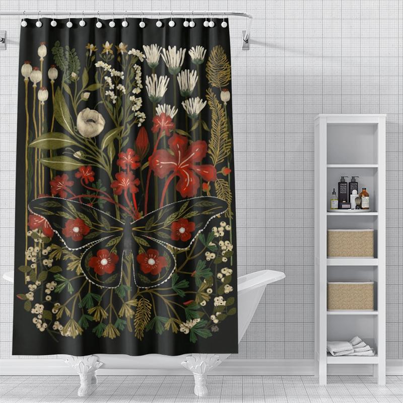 Home Shower Curtains For Bathroom Waterproof Fabric Modern Nordic Style Bathroom Curtains Shower Curtain 180X200 240X180 Aaaa