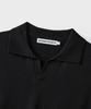 Beulaendideu Solid Open Collar Half Knit [Black]