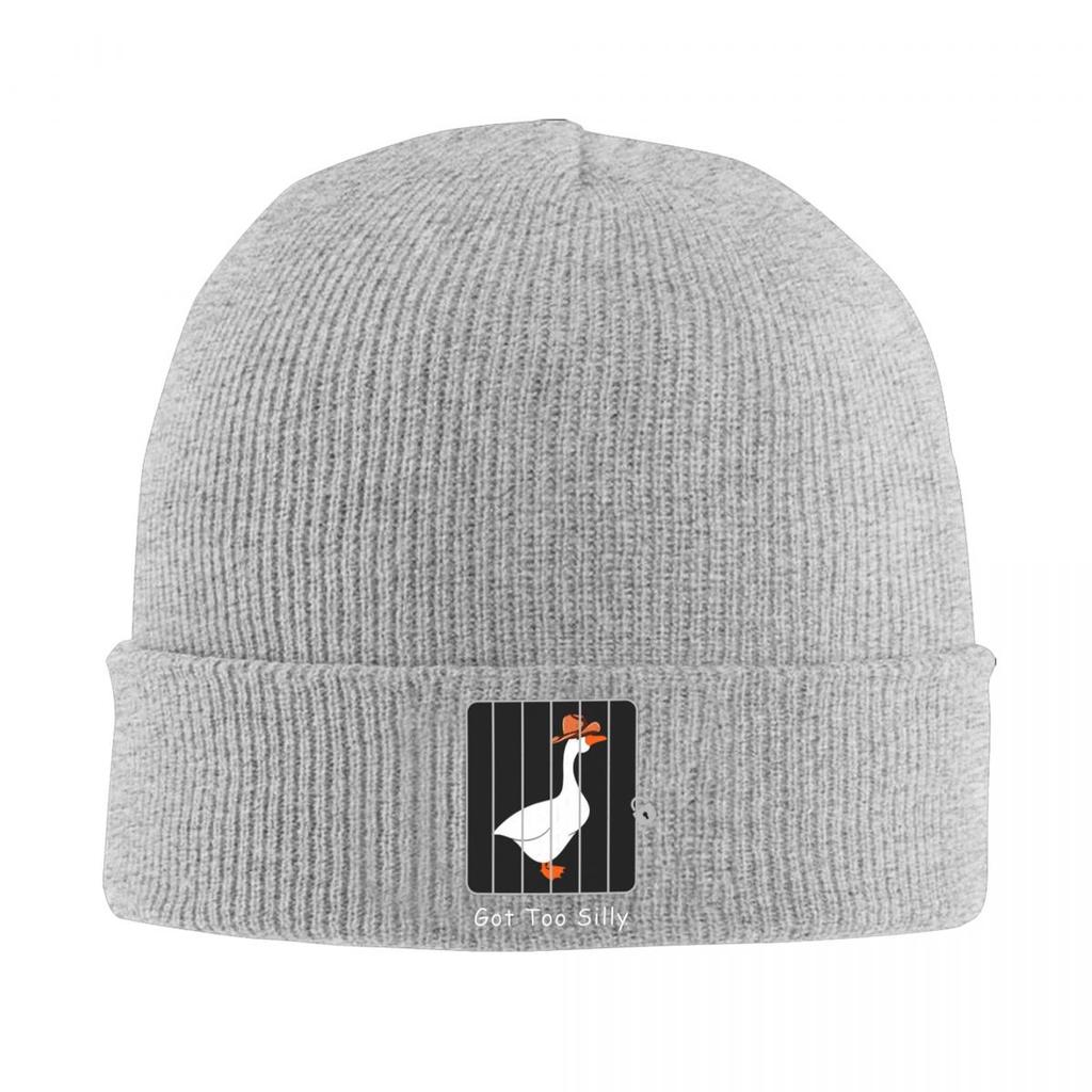 Got Too Silly Goose Funny Warm Knitted Cap Hip Hop Bonnet Hat Autumn Winter Outdoor Beanies Hats for Unisex Adult