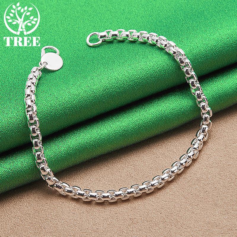 Wholesale Original 925 Sterling Silver Multi-Circle Chain Bracelet For Women Fashion Jewelry Birthday Party Gift New Accessories