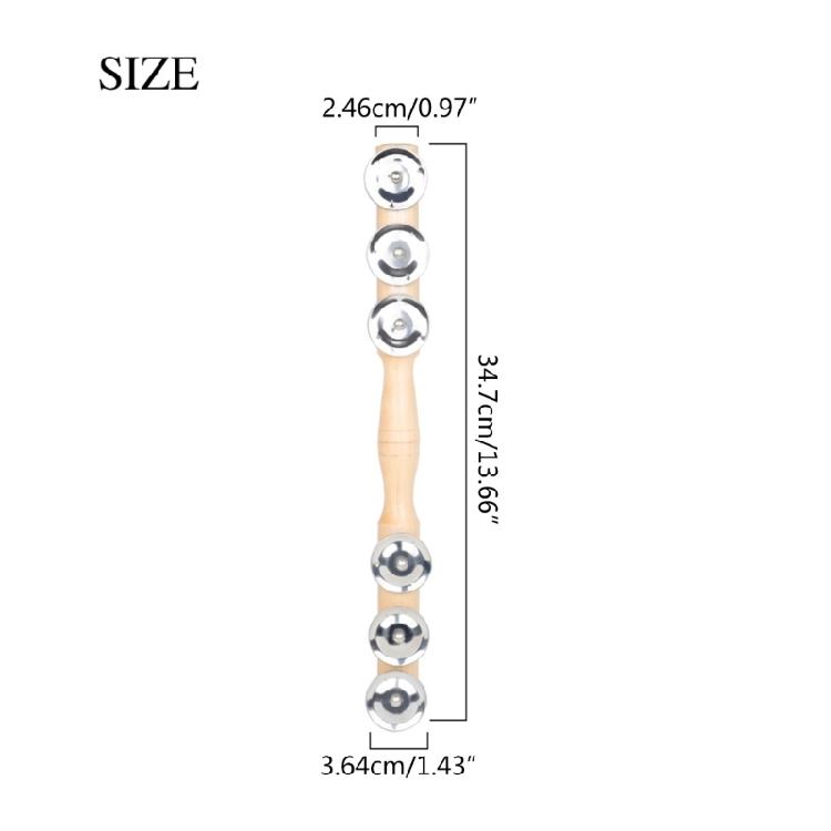 Hand Bells Rattle Shaker Tambourine Orff Percussion Children Musical Instruments