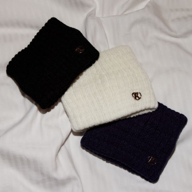 Fakiii Fakiii Ribbed Knit Hairband_White