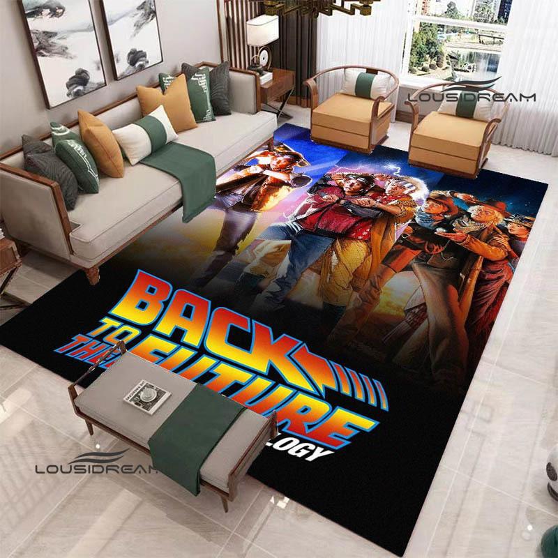 Movie Back To The Future printed carpet Living room bedroom non-slip carpets Yoga mat Outdoor carpet kawaii rug birthday gift