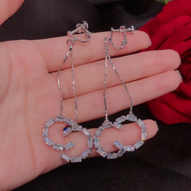 

100% серебро 925 пробы бриллиантовые серьги для женщин Aros Mujer Oreja Jewelry Gemstone Genuine 925 Silver Diamond Bizuteria Girls серебряный