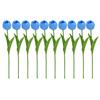 10pcs Artificial Tulips Simulation Tulip Holiday Present Accessory for Indoor Outdoor Garden Yard Present Supply