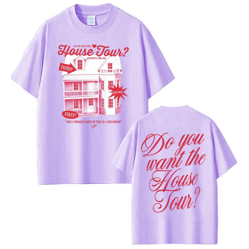 

Do You Want The House Tour Sabrina Carpenter Print Tshirt Man Woman Harajuku Short Sleeve Casual TShirt Aesthetic Tshirts Top 4XL