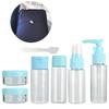 7pcsCelsiusSet Portable Reusable Empty Makeup Spray Bottle Lotion Cream Container Kit (Pink)
