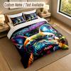 Dog Theme Personalized 3Pcs Bedding Set Custom Text & Name 1 Sheet 2 Pillowcases Household Bedding 1pc