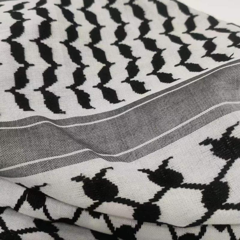 Middle East Adult Shemagh Scarf Outdoor Dustproof Sunproof Turbans Multi Purpose Head Wrap Cycling Breathable Kerchief