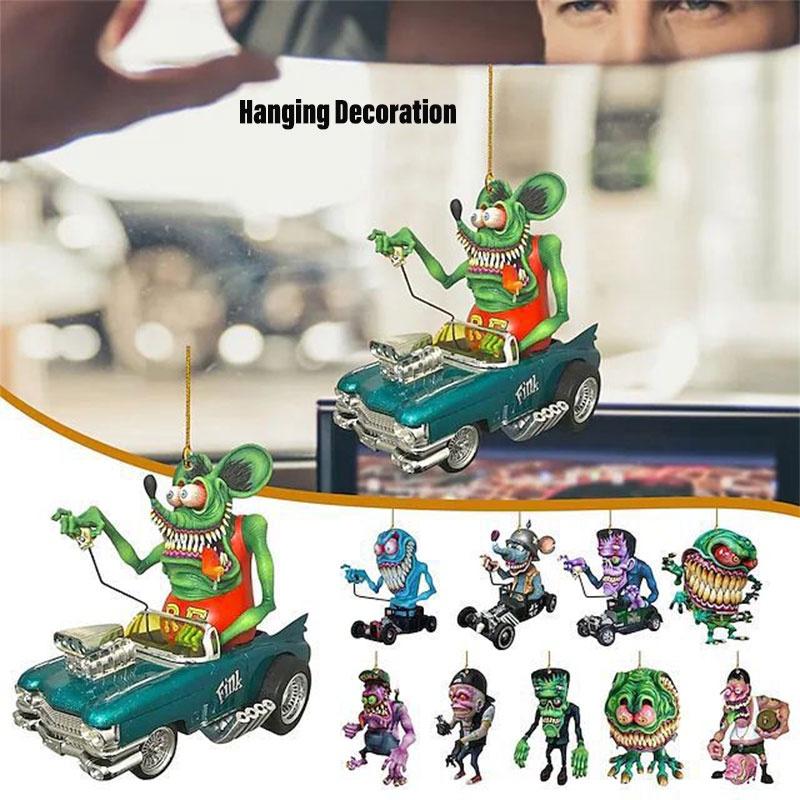 Innovative Halloween Acrylic Car Ornament Backpack Pendant Christmas Home Decoration