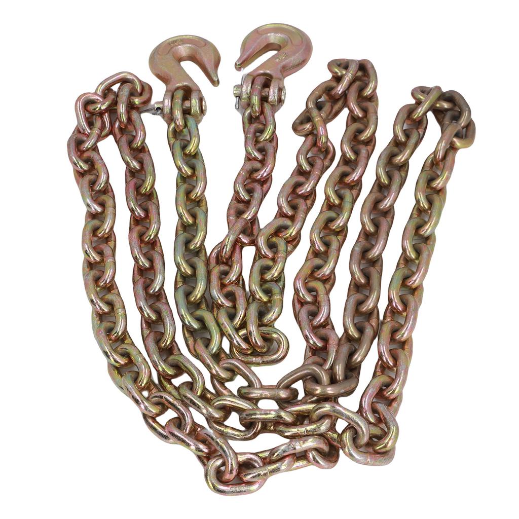 Binder Chain Double Clevis Grab Hook 10FT Length G70 Mn Steel Transport Binder Chain for Towing