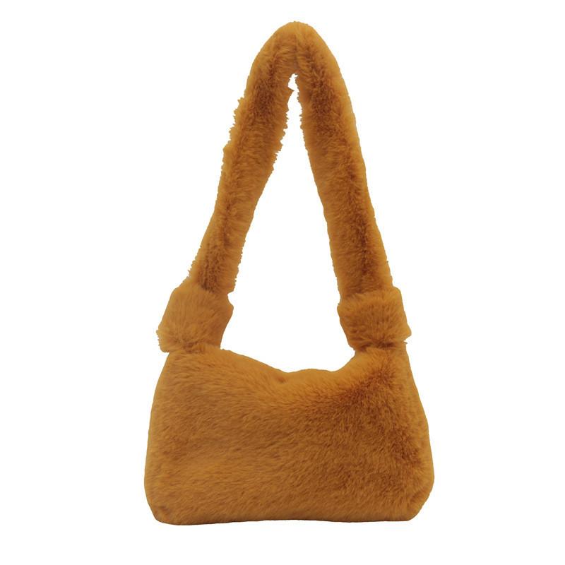 Trendy Soft Plush Shoulder Tote Bag For Women Ideal For Everyday Fashion And Casual Use