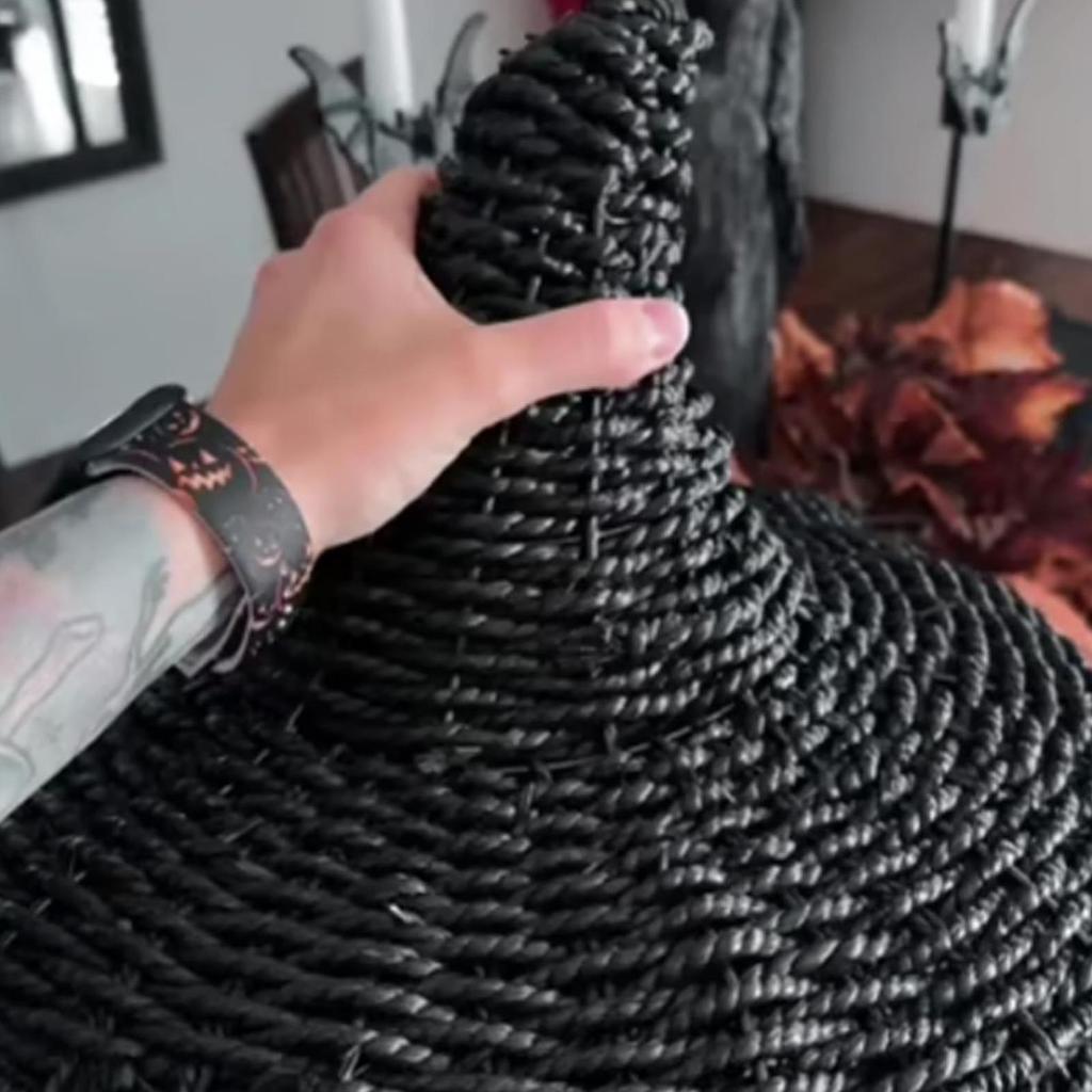 Halloween Pumpkins Farmhouse Table Ornament Hand-woven Rattan Pumpkin Statue Decorative Festive Crochet Party Arrangement Props