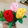 Dog Toy Rose Shape With Squeaky Stimulating Bells And Easy Gripping Handle for Puppies Training Dog Toy