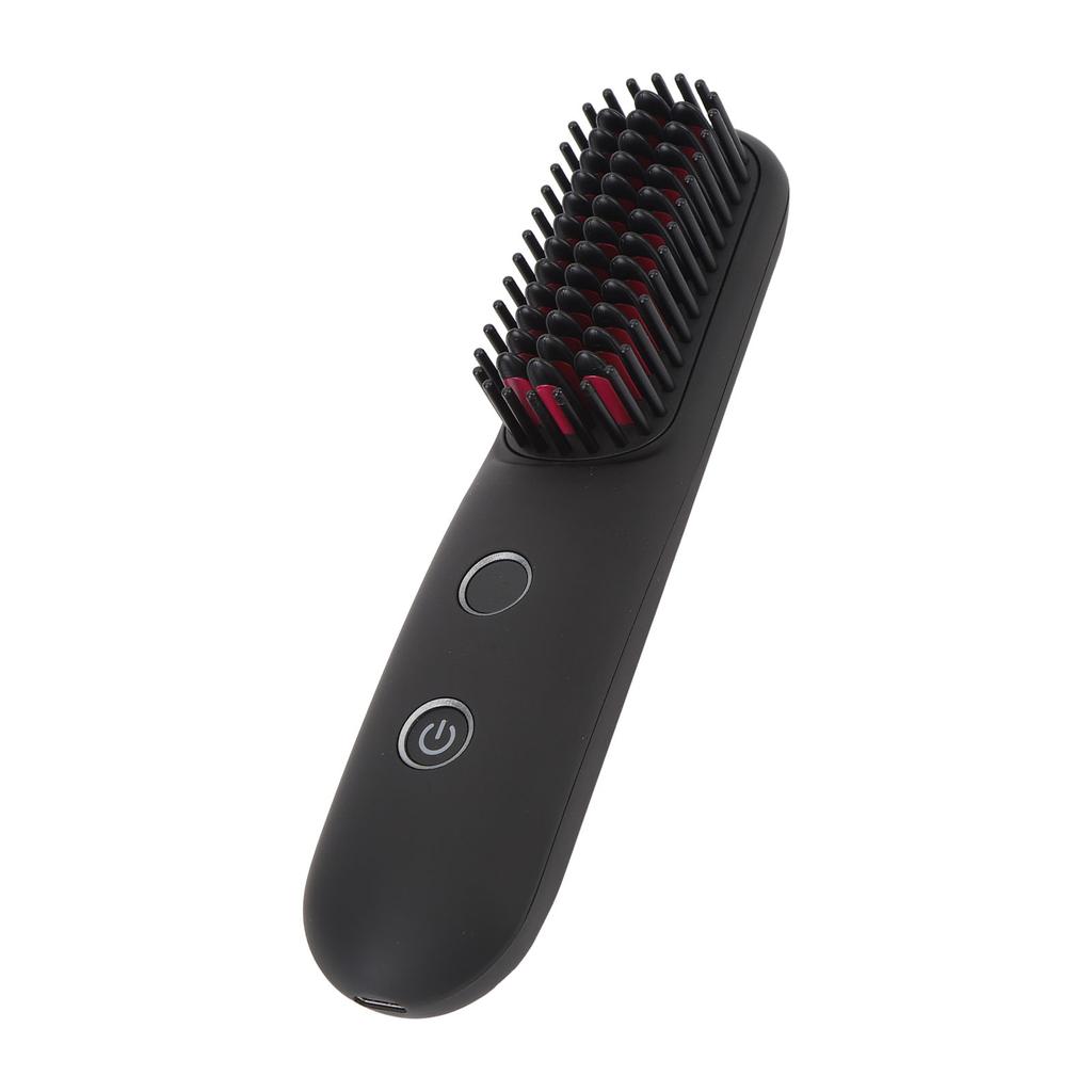 Cordless Hair Straightening Brush 3 Temperature Settings 20s Fast Heating Type C Fast Charging Hair