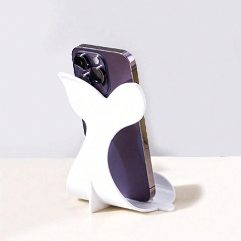 Weißer Wal Desktop-Handyhalter - Schreibtisch-Ornament für entspanntes Ansehen