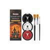 Dowmoo Halloween Face Body Paint Grease Paint Kit Black White Red Face Foundation Makeup with 3 Brushes Zombie Vampire Clown