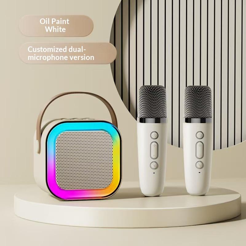 Bezprzewodowy Głośnik Bluetooth Maszyna do Karaoke Przenośny Mini Zestaw Głośników K12 Domowa Rodzinna Karaoke Prezenty dla Dzieci