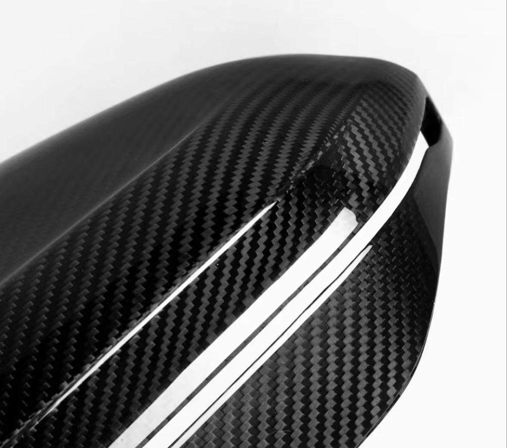 BMW 5 Series (G60/G68/G70) Carbon Rearview Mirror Cover - Gloss Black Finish
