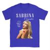 Sabrina Carpenter TShirt Summer  Pure Cotton T Shirts For Couple Leisure Design Tshirt ShortSleeved Vintage Tops