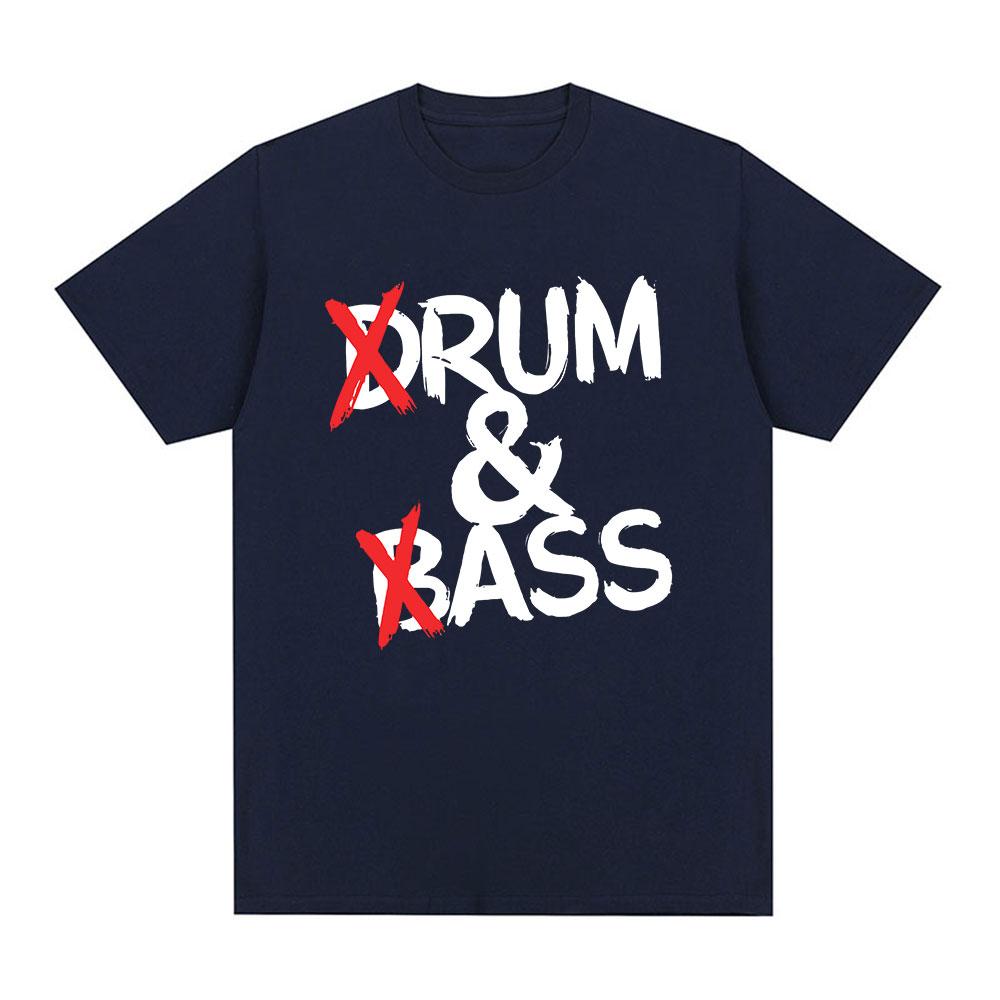 Funny Drum and Bass T Shirts Rum and Ass Lovers Jokes Short Sleeve Cotton Soft T-shirt Unisex Fashion Casual Tee Shirt Tops