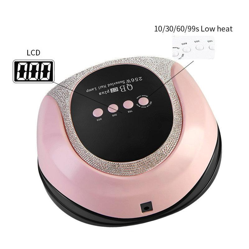 256W High Power UV/LED Dual Light Nail Curing Lamp
