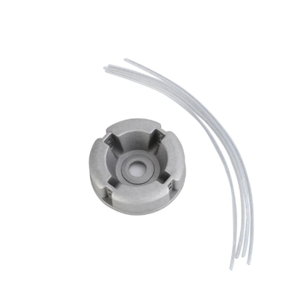 Nylon Steel Line Universal Lawn Mower Head Wire Rope Through Hole Efficient Grass Trimming Trimmer Replacement Head