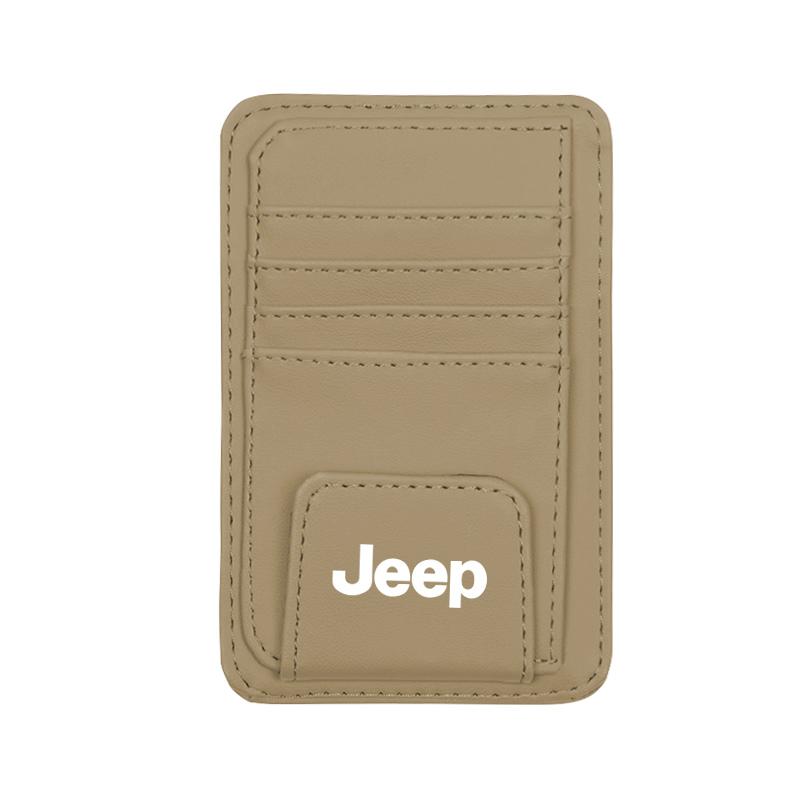Sun Visor Card Bag Storage Clip Glasses Storage Accessories For Jeep Wrangler Rubicon Renegade Compass Grand Cherokee Patriot JK