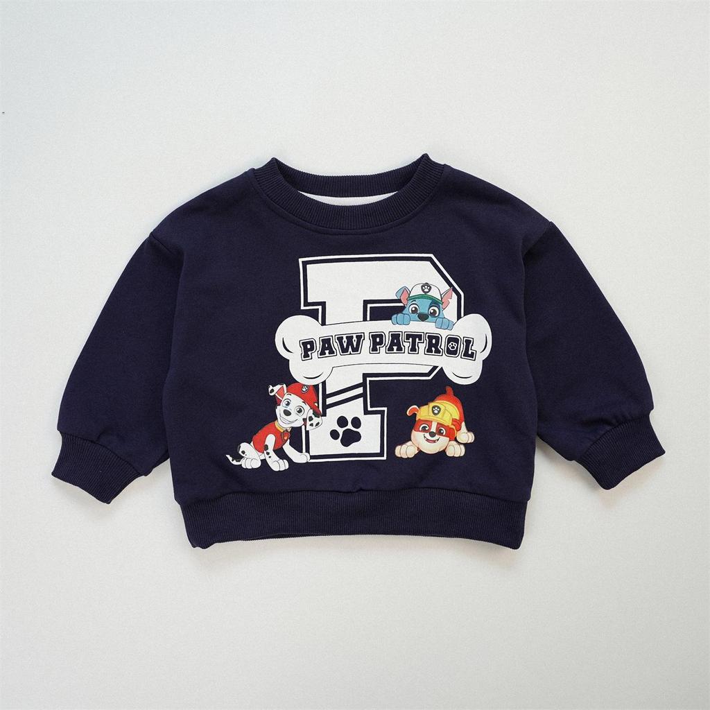 Autumn 2025 Kids Cute Cartoon Sweatshirt: Long-Sleeved Baby Top for Boys and Girls
