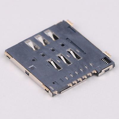 Mup-C792 Micro Sim Card Connector Patch Self-Piercing 6+1 P Sim Card Slot Socket