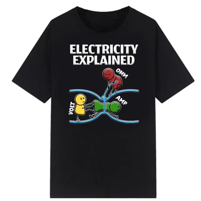 Ohms Law Ohm Electronic T Shirt Novelty Electrical Engineer Graphic Tee Women Unisex Boy Classic Shirt graphic t shirts aesthetic S