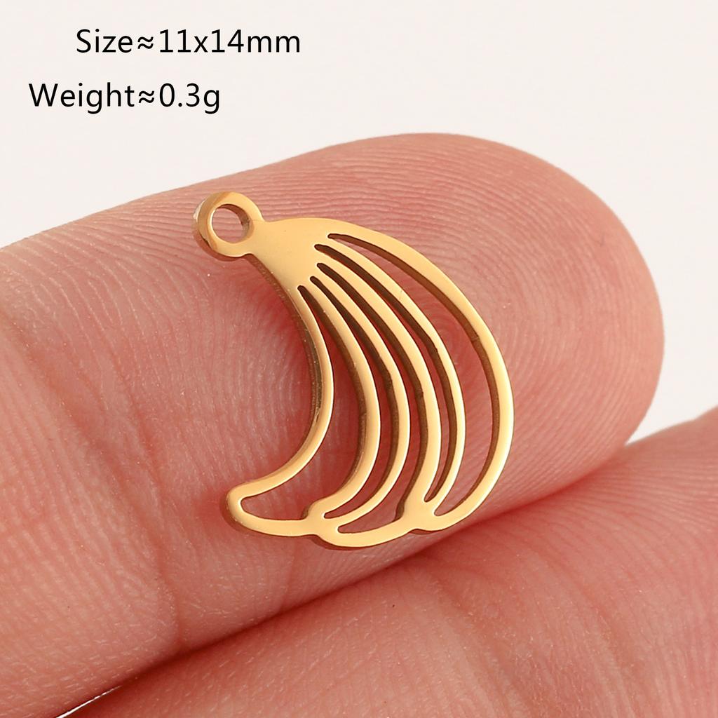 5Pcs Strawberry/Cherry/Pineapple/Watermelon Charms Stainless Steel Fruits Pendants DIY Bracelets Necklace Making Jewelry Making