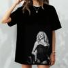 Sabrina Carpenter Retro 90s Style Vintage Poster Print Tshirt 2026 Summer New Unisex Women Luxury Cotton Oversize Tshirt Y2K