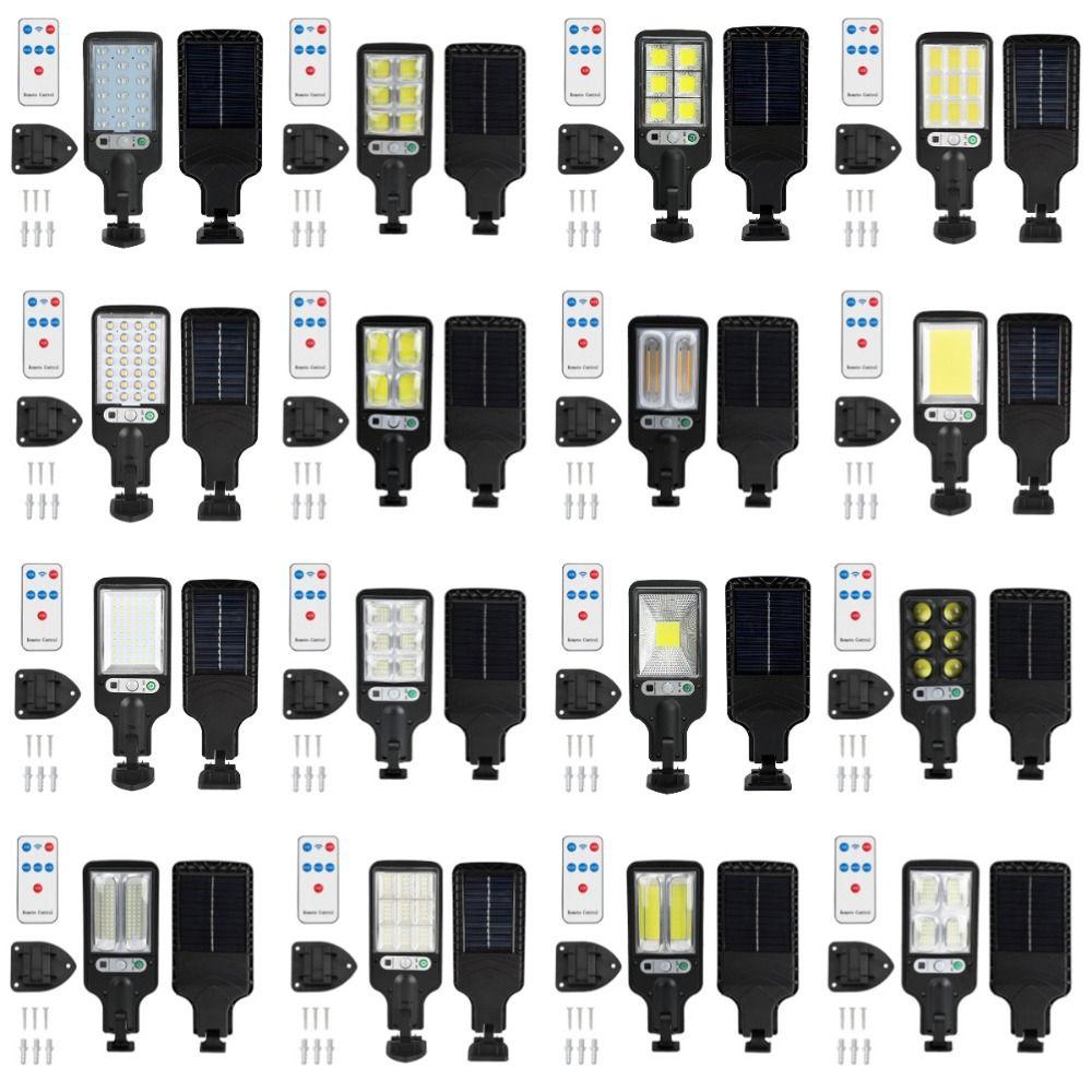 3 Light Mode LED Solar Street Lights Waterproof Solar Powered Security Light  Street
