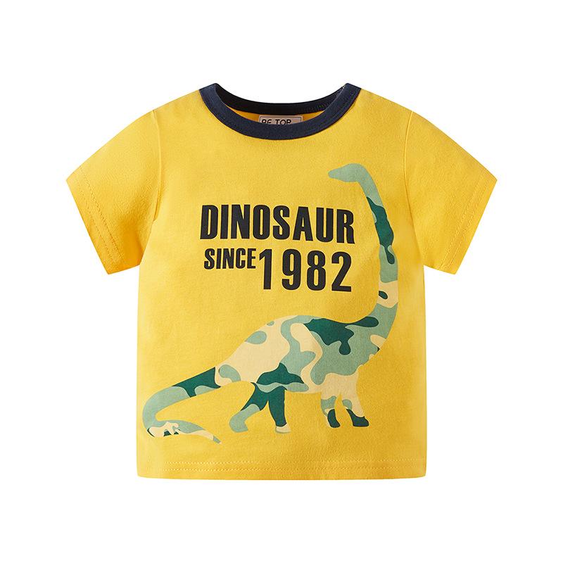 Summer Korean Style Boys Cartoon Short Sleeve T-shirt - Children s Clothing 90cm